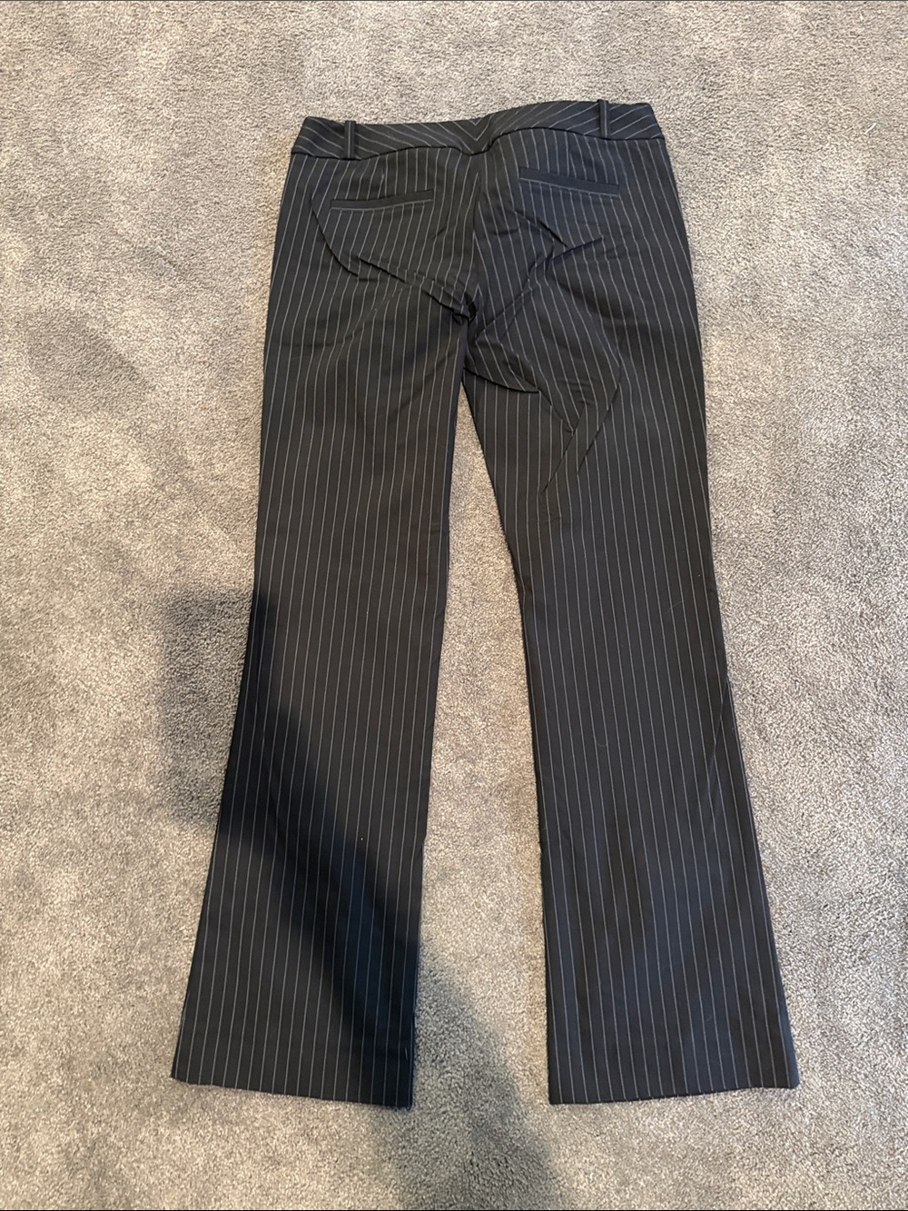 The Limited Black Pinstripe Boot Flare Pants - Picture 3 of 3
